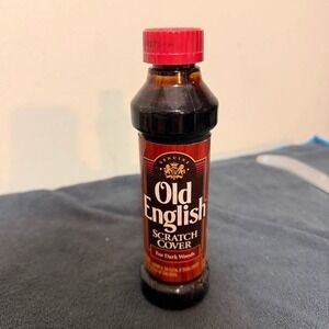 Vintage Old English Scratch Cover for Dark Woods Glass Bottle